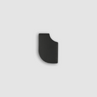 Bookmark black Baranil leather front