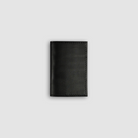 Card holder folded black Baranil leather front