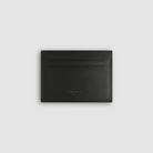 Card holder slim Baranil black leather back
