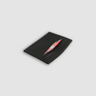 Card holder slim Baranil black leather lying
