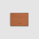 Card holder slim Baranil fauve leather back