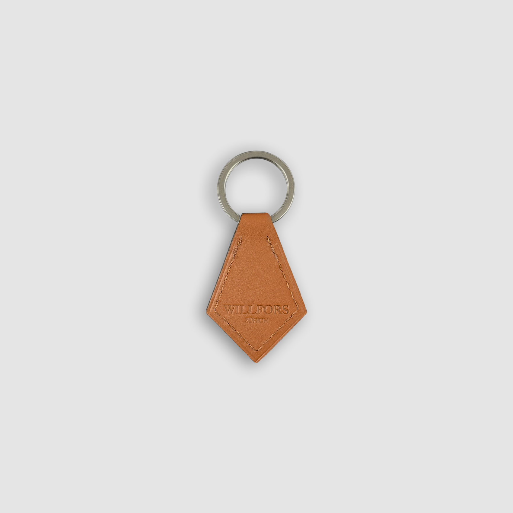 Key ring small fauve baranil calf leather back