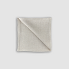 Natural premium linen napkin folded