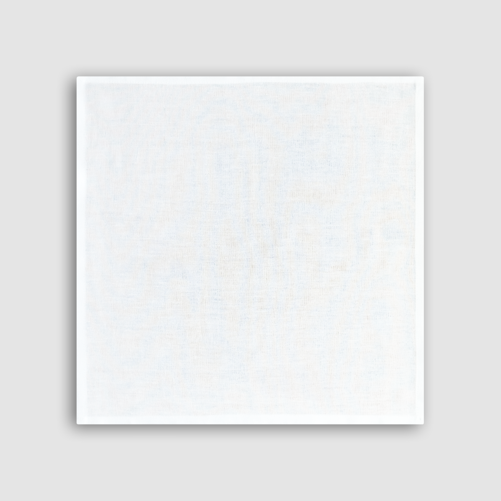 White premium linen napkin flat
